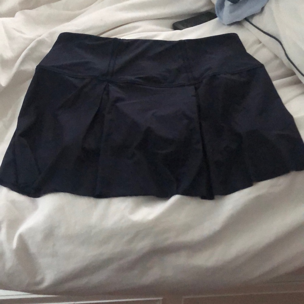 Navy blue tennis skort